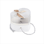 Flower box Srdce 12,5 x 11,5 cm bílý - velkoobchod, dovoz květin, řezané květiny Brno