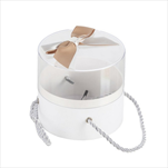 Flower box kulatý 12,5 x 11,5 cm bílý - velkoobchod, dovoz květin, řezané květiny Brno