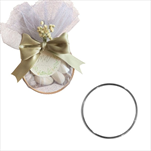 Do kroužek kov pr.6,5cm/12ks stříbrný - velkoobchod, dovoz květin, řezané květiny Brno