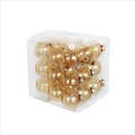 Koule sklo 2cm/27ks čirá gold - velkoobchod, dovoz květin, řezané květiny Brno