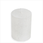 Svíčka válec Rustik 60 x 80 mm lak bílá - velkoobchod, dovoz květin, řezané květiny Brno