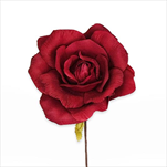 Růže zápich textil 20cm bordó - velkoobchod, dovoz květin, řezané květiny Brno