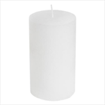 Svíčka válec Rustik 70 x 120 mm bílá sněhová - velkoobchod, dovoz květin, řezané květiny Brno