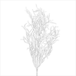 Větev pvc 70cm bílá - velkoobchod, dovoz květin, řezané květiny Brno