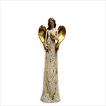 Anděl polyresin 17,5cm krém/zlatá - velkoobchod, dovoz květin, řezané květiny Brno