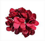 Hortenzie květ textil 12ks/pr.12cm bordó - velkoobchod, dovoz květin, řezané květiny Brno