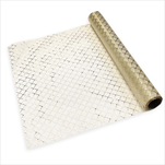 Organza vánoční 36 cm/5 m krém/šampáň - velkoobchod, dovoz květin, řezané květiny Brno