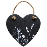 Srdce závěs břidlice 15x14cm - velkoobchod, dovoz květin, řezané květiny Brno