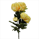 Chryzanthéma kytice textil x3/92cm žlutá - velkoobchod, dovoz květin, řezané květiny Brno