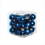 Koule sklo 2cm/27ks modrá - velkoobchod, dovoz květin, řezané květiny Brno