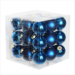 Koule sklo 4cm/27ks modrá - velkoobchod, dovoz květin, řezané květiny Brno