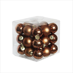 Koule sklo 2cm/27ks sv.hnědá - velkoobchod, dovoz květin, řezané květiny Brno