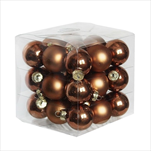 Koule sklo 3cm/27ks sv.hnědá - velkoobchod, dovoz květin, řezané květiny Brno