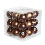 Koule sklo 4cm/27ks sv.hnědá - velkoobchod, dovoz květin, řezané květiny Brno