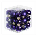 Koule sklo 3cm/27ks fialová - velkoobchod, dovoz květin, řezané květiny Brno