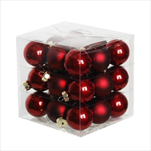 Koule sklo 3cm/27ks burgundy - velkoobchod, dovoz květin, řezané květiny Brno