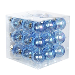 Koule sklo 4cm/27ks čirá modrá - velkoobchod, dovoz květin, řezané květiny Brno