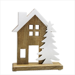 Domek dřevo V22cm - velkoobchod, dovoz květin, řezané květiny Brno