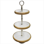 Etažér kov/dřevo V72cm - velkoobchod, dovoz květin, řezané květiny Brno