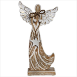 Anděl dřevo V32cm - velkoobchod, dovoz květin, řezané květiny Brno