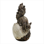 Veverka polyresin V13cm hnědá - velkoobchod, dovoz květin, řezané květiny Brno