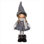 Holka textil V59cm šedá - velkoobchod, dovoz květin, řezané květiny Brno