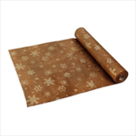 Samet vločka 36cm/5m hnědá/zlatá - velkoobchod, dovoz květin, řezané květiny Brno