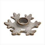 Svícen vločka porcelán 10,9cm - velkoobchod, dovoz květin, řezané květiny Brno