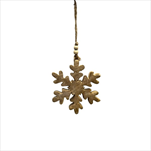 Vločka závěs dřevo 12cm - velkoobchod, dovoz květin, řezané květiny Brno