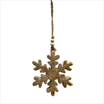 Vločka závěs dřevo 15cm - velkoobchod, dovoz květin, řezané květiny Brno