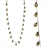 Girlanda sklo 20ks/170cm zlatá/stříbrná - velkoobchod, dovoz květin, řezané květiny Brno