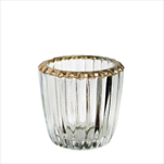 Svícen sklo 6,5cm čirá - velkoobchod, dovoz květin, řezané květiny Brno