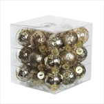 Koule sklo 3cm/27ks antik stříbrná - velkoobchod, dovoz květin, řezané květiny Brno