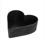 Srdce obal melamin 22cm antracit - velkoobchod, dovoz květin, řezané květiny Brno