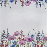 Stolní běhoun polyester 45x150cm luční květy - velkoobchod, dovoz květin, řezané květiny Brno