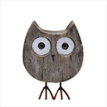 Sova dřevo 11cm - velkoobchod, dovoz květin, řezané květiny Brno