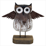 Sova dřevo 23cm - velkoobchod, dovoz květin, řezané květiny Brno