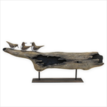 Dekorace dřevo s racky 50 cm - velkoobchod, dovoz květin, řezané květiny Brno