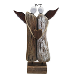 Andělé dřevo 33,5cm - velkoobchod, dovoz květin, řezané květiny Brno