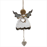Anděl závěs dřevo 31cm - velkoobchod, dovoz květin, řezané květiny Brno
