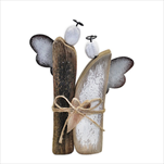 Andělé dřevo 17,5cm - velkoobchod, dovoz květin, řezané květiny Brno