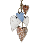 Srdce závěs dřevo 30cm - velkoobchod, dovoz květin, řezané květiny Brno