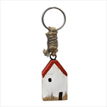 Domek klíčenka dřevo/kov 11cm - velkoobchod, dovoz květin, řezané květiny Brno