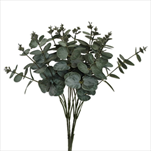 Eucalyptus keřík polyester x4/47cm - velkoobchod, dovoz květin, řezané květiny Brno