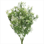 Keřík pvc 35cm zelená/bílá - velkoobchod, dovoz květin, řezané květiny Brno