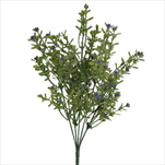 Keřík pvc 35cm zelená/fialová - velkoobchod, dovoz květin, řezané květiny Brno