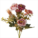 Růže kytice mix 28cm růžová - velkoobchod, dovoz květin, řezané květiny Brno