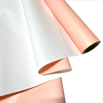 Folie saten 50cm/9m duo světle růžová/bílá - velkoobchod, dovoz květin, řezané květiny Brno