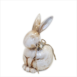 Zajíc keramika 12,7cm krémová - velkoobchod, dovoz květin, řezané květiny Brno