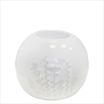 Svícen porcelán pr.10,5V8,5cm bílá - velkoobchod, dovoz květin, řezané květiny Brno